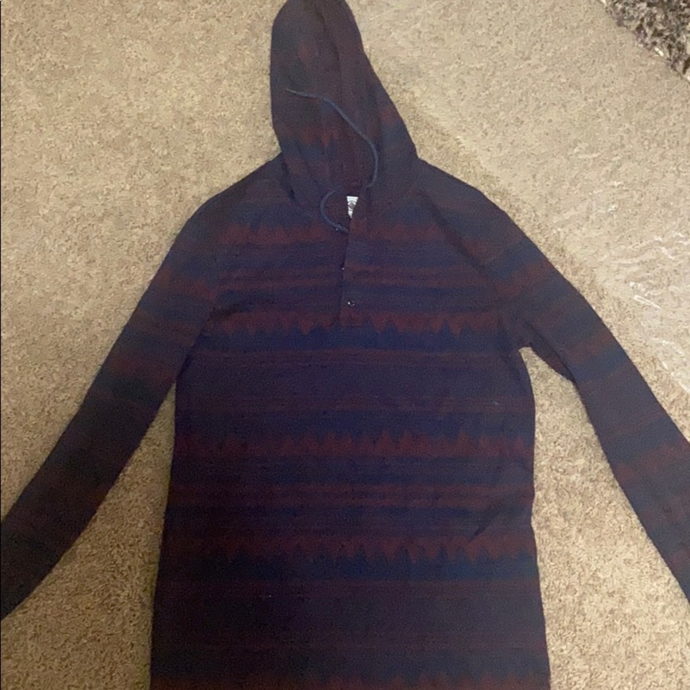 Long sleeve hooded Henley